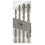 10pcs Four-Edged Eccentric Drill Bit Hexagonal Sawtooth Drill Bit Set Alloy High Hardness Drilling Tool 3