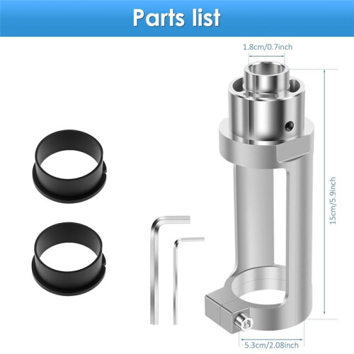 Square Hole Drill Bit Adapter with Drill Bits, Mortising Attachment, Aluminum Hole Drill Mounting Bracket, Drill Fixing