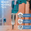 Square Hole Drill Bit Adapter with Drill Bits, Mortising Attachment, Aluminum Hole Drill Mounting Bracket, Drill Fixing 5