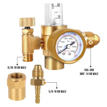 Débitmètre de Gaz Argon/CO2 MIG/TIG, Régulateur de Gaz, Manomètre, Connexion D'Entrée CGA580 pour Soudage
