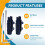 2Set Broken Pipe Thread Extractor for 1/2-3/4-1inch DN15/20/25 Pipes Thread Removal Tool for Broken Threads 4