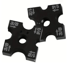 48-44-2872 1/4in,3/8in,1/2in Replacement Cutting Die Set for 2872-20,2872-21 M18 Brushless Threaded Rod Cutter