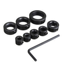 Set Collari Arresto per Punte da Trapano da 3 A 16 mm con Chiave Esagonale, Limitazione per Punte, Posizionamento per Punte Elicoidali,