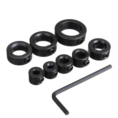 Drill Stop Bit Collar Set 3-16mm with Hex Wrench Bit Limit Ring Twist Drill Positioning Ring Tool Accessories