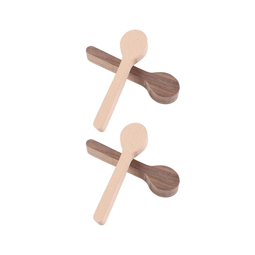 4Pcs Wood Carving Spoon Blank Kit Beech Walnut Unfinished Wooden Spoon Portable Wood Carving Block Wooden Whittling Art 6034163771525