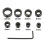 Drill Stop Bit Collar Set 3-16mm with Hex Wrench Bit Limit Ring Twist Drill Positioning Ring Tool Accessories 5