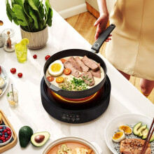 HOMCOM Electric Ceramic Hob with Grill Plate with 4 Heat Levels for All Type