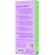 B SWISH - BGEE HEAT INFINITE DELUXE RECHARGEABLE VIBRATOR LAVENDER SILICONE