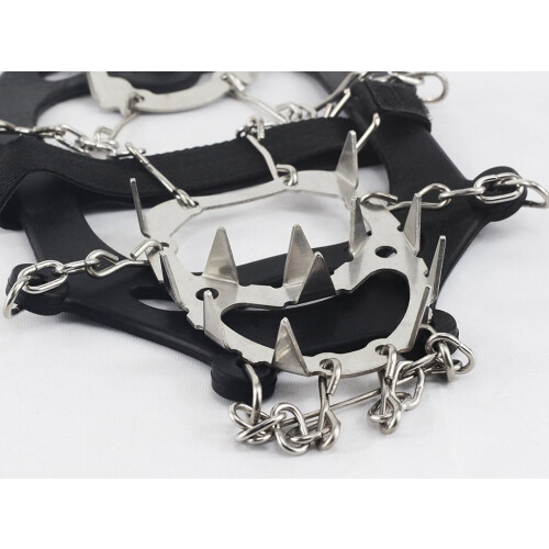Steigeisen mit 18 Stahl-Spikes - L 1