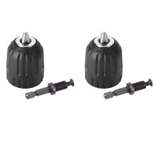 4 Pieces of Hand-Tight Chuck Set Adapter Heavy Duty 10mm Keyless Drill Chuck with Adapter Hardware Tools