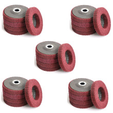 25Pcs 4 Zoll Nylon Fiber Flap Disc Polierschleifscheibe, Scheuerschwamm Polierscheibe für Winkelschleifer
