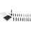 Damaged Screw Extractor Set,44 PCS Stripped Screw Extractor Kit, HSS Broken Screw Remover Set with Bit & Socket Adapter 6