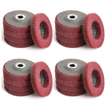 20Pcs 4 Zoll Nylon Fiber Flap Disc Polierschleifscheibe, Scheuerschwamm Polierscheibe für Winkelschleifer