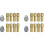 20Pcs Brass Collet for ,Replacement 4485 Quick Change Rotary Drill Nut Tool Set 0.8/1.2/1.5/1.8/ 2.0/2.4/3.0/3.2mm 1