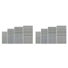 80 Pieces 0.5mm-2.0mm Straight Shank Drill Bit Set Tiny Small Drill Bits Full-Ground HSS Twist Drill for Dil