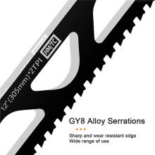 2X Reciprocating Saw Blade Carbide Tungsten Carbide Saw Blade for Cutting Porous Concrete, Fibre Cement, Brick 305mm