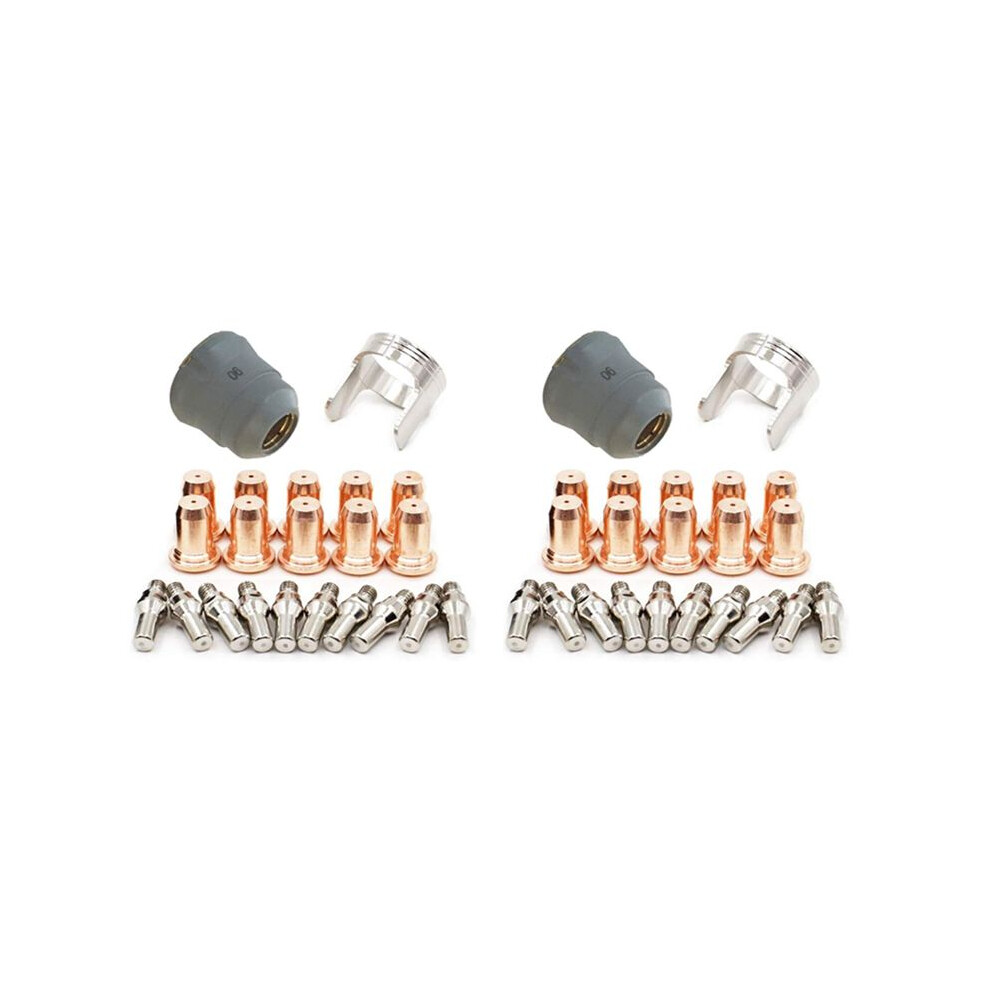 44 Pieces Ipt-60 Pt-60 Ipt-40 Pt40 Plasma Cutting Torch Electrode Protective Cover Holder 6033692504871