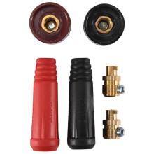 TIG Câble de Soudage Panneau Connecteur Jeu de Douilles Style Dinse DKJ10-25 et DKZ10-25 8 Pièces Accessoire de Soudure