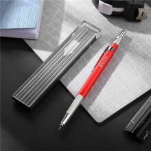 5X Welders Pencil with 60PCS Silver Streak Refills, Metal Mechanical Welding Pencil Pipefitters, Fabrication, Red