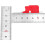 20Pcs SDK08 Test Clip SMD IC Test Hook Clips for Electrical Testing Ultra Small Clip Test Chip 8