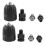 2Pcs 0.8-10mm Precise Keyless Drill Chuck Converter 3/8Inch- 24UNF Thread Quick Change Adapter with Hex Shank Socket 1