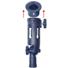 2X Soporte de Herramienta Adaptador de ángulo de Sujeción de Poste para Montaje de Poste de Extensión Roscado