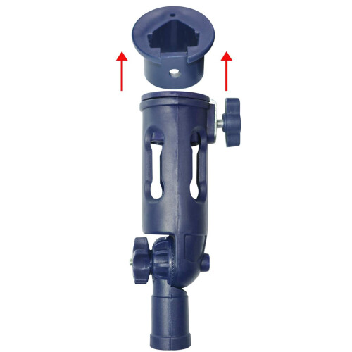2X Pole Attachment Angle Adaptor Tool Holder for Threaded Extension Pole Attach to Paint Roller Painter Brush Home Tools