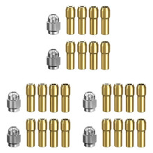 30Pcs Brass Collet for ,Replacement 4485 Quick Change Rotary Drill Nut Tool Set 0.8/1.2/1.5/1.8/ 2.0/2.4/3.0/3.2mm