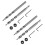 2 set 3/8 Inch Pocket Hole Drill Bit with Depth Stop Collar 1/4 Hex Shank Replacement Twist Step Drills 1