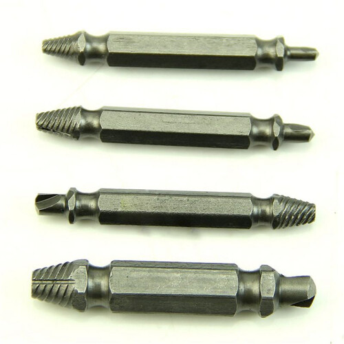 8X Screw Extractor Drill Bits Guide Set Broken Bolt Remover Easy Out 1 2 3 4 1