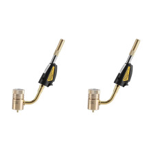 2X Turbo Torch Tips Gas Self Ignition Turbo Torch Regulator Brazing Soldering Welding Plumbing Tool Home Accessory