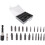 Damaged Screw Extractor Set,44 PCS Stripped Screw Extractor Kit, HSS Broken Screw Remover Set with Bit & Socket Adapter 7