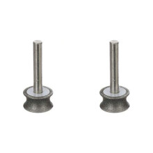 2X Diamant Slijpschijf Slijpschijf voor Glazen Vliegtuig Rechte Rand Afschuining 6mm Schacht (8mm)
