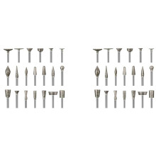 Steinschnitzset Diamantbohrer, 40-Teiliges Polierset, Zubehör für Rotationswerkzeuge mit 1/8-Zoll-Schaft zum Schnitzen