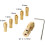 27 Pieces 0.5-3mm Drill Chuck Collets Set with 3.17mm Chuck Clamp for Drill Folder Copper Cap Axis Drill Collet Tool Kit 6