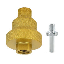 3-in-1 Diamond Core Drill Bit Set,20-35-50mm Stepped Pagoda Design Multi-Layer Conical Hole Opener