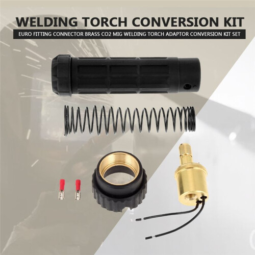 Euro Fitting Conversion Kit Euro Fitting Connector Brass CO 2 Mig Welding Torch Adaptor Conversion Kit Set 2