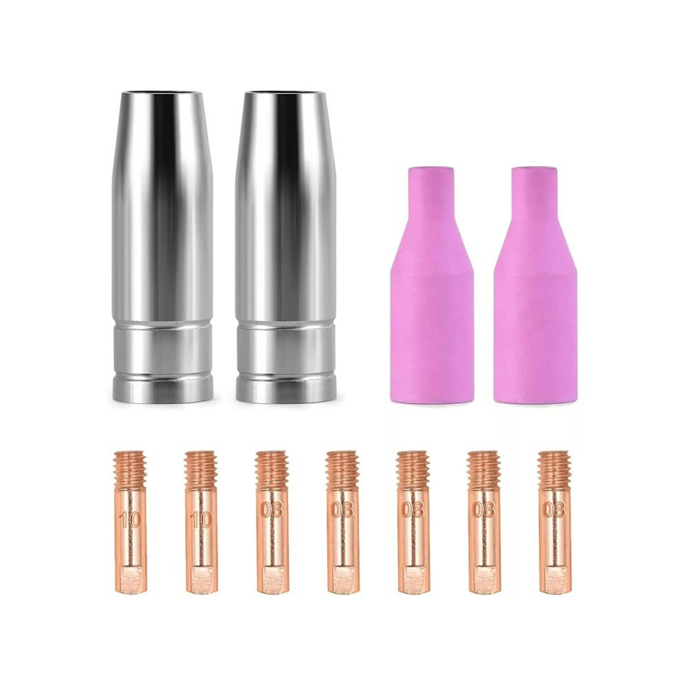 11Pcs Welding Nozzles Set Mig Torch 15Ak Compatible With Mig 4713532470550