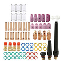 79PCS TIG Welding Torch Stubby Gas Lens 10 12 Lass Cup Kit for WP-17/18/26