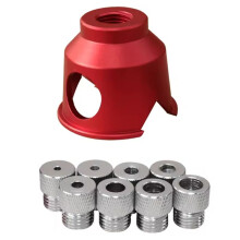 8 Boccole per Trapano In Acciaio, Guida per Trapano Verticale, Foro Tascabile con Trapano da 3-10 mm, Posizionatore per Foratura di Fori Dritti A 90