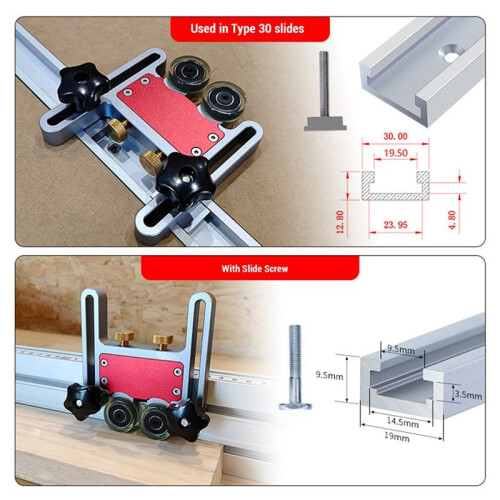 RUITOOL Bearing Roller Featherboard Excellent Shock Absorbing Table Saw Feeding Roller Jig Multifunctional for Handcraft 2