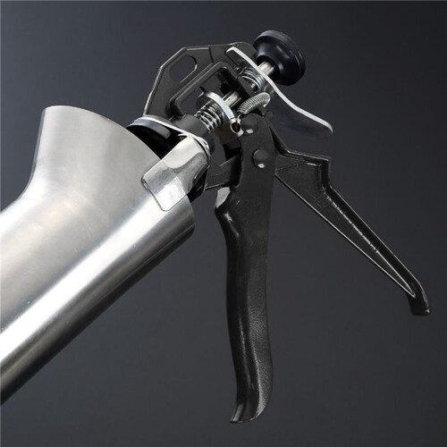 Mortar Gun Set Pointing Grouting Gun Sprayer Brick Cement Tile Tool for Brick Paving Replaceable Nozzle W/ 2 Nozzles 1