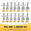 14PCS Powerful Socket Hexagonal Wrench Hexagonal Handle Screwdriver Socket Extension Rod Pneumatic Screwdriver Insert 7