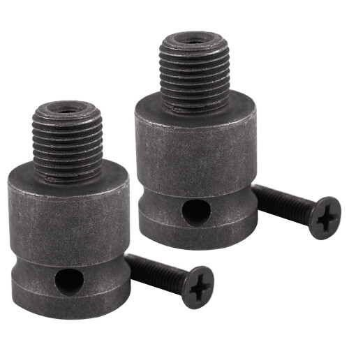 2Pcs 1/2Inch Drill Chuck Adaptor for Impact Wrench Conversion 1/2-20Unf with 2 Pc Screw