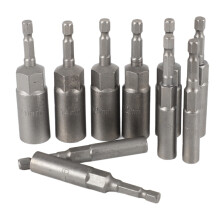 20Pc 1/4 Inch Wrench Hex Bit Socket Set Deep Long 1/2 Inch Impact Drill Socket Adapter Drill Bits