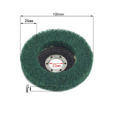 10Pcs Nylon Fiber Flap Wheels Polishing Buffing Wheel Scouring Pad Grinding Disc for Angle Grinder for Metal Polisher