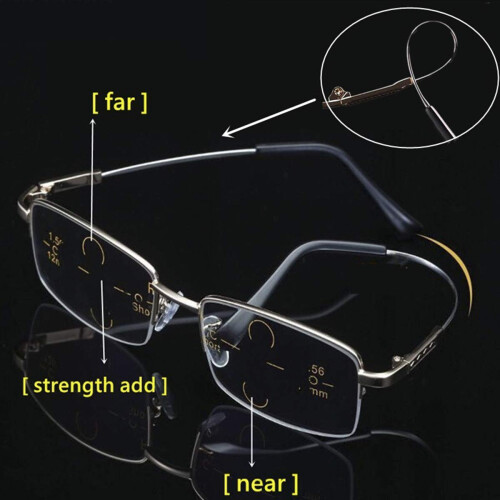 Progressive Multifocal Computer Reading Glasses with Anti Blue Light Coating for Eye Strain 2