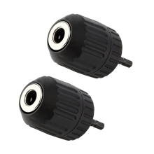 2X Konwerter Bezkluczykowy Uchwyt Wiertarski 3/8 Cala 24UNF + 1/4 Cala Uchwyt SześCiokąTny Adapter SDS 0,8-10 mm
