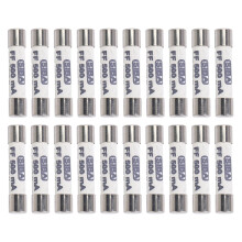 10X 1000V 500MA 6.3 x 32mm White Ceramic Fuse for Multimeter