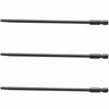 3X 1/4-Inch Shank T20 Magnetic Torx Security Screwdriver Bit 150mm Long